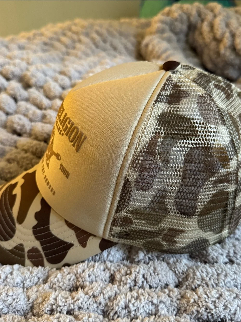 True Religion Camo Trucker Hat